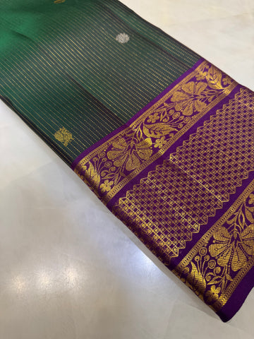 Pure 1G zari handloom Kanjeevaram silk mark certified saree