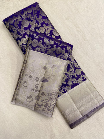 Pure Zari Handloom Kanjeevaram Silk Mark Certified Saree