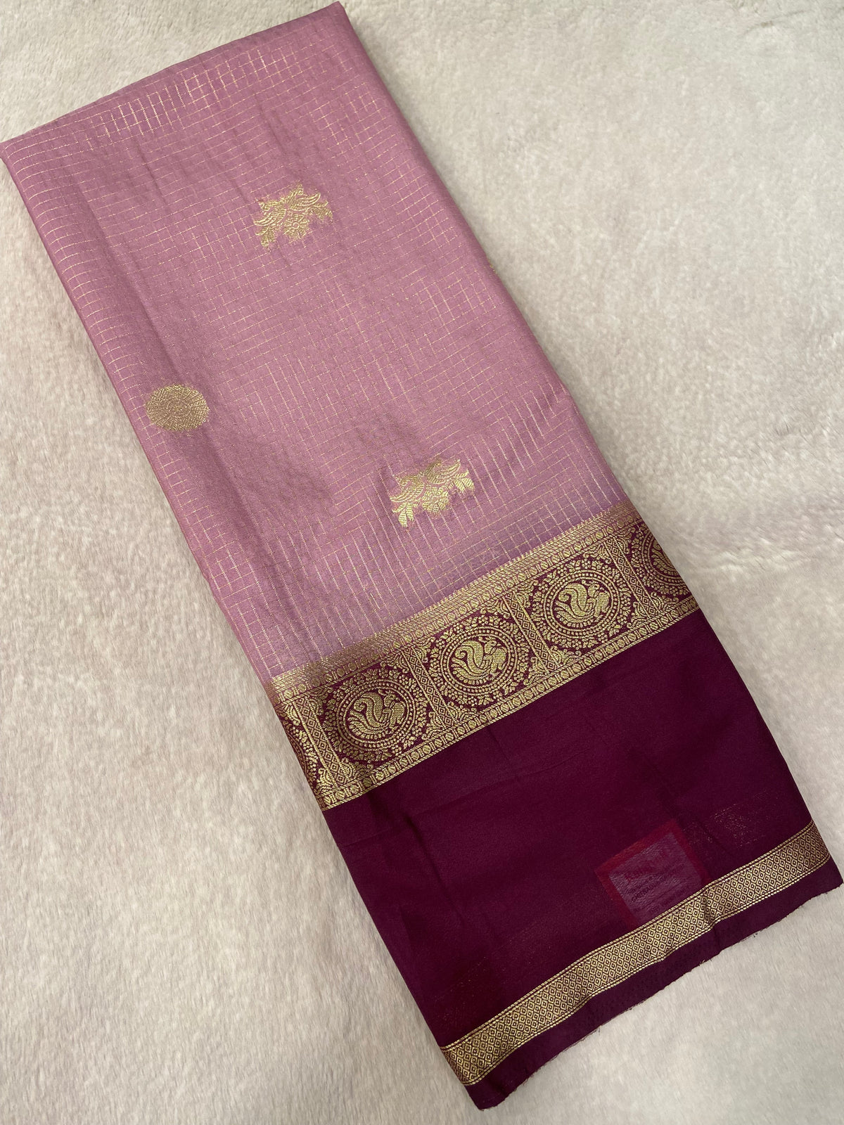 Premium Semi Mysore Crepe Silk Saree