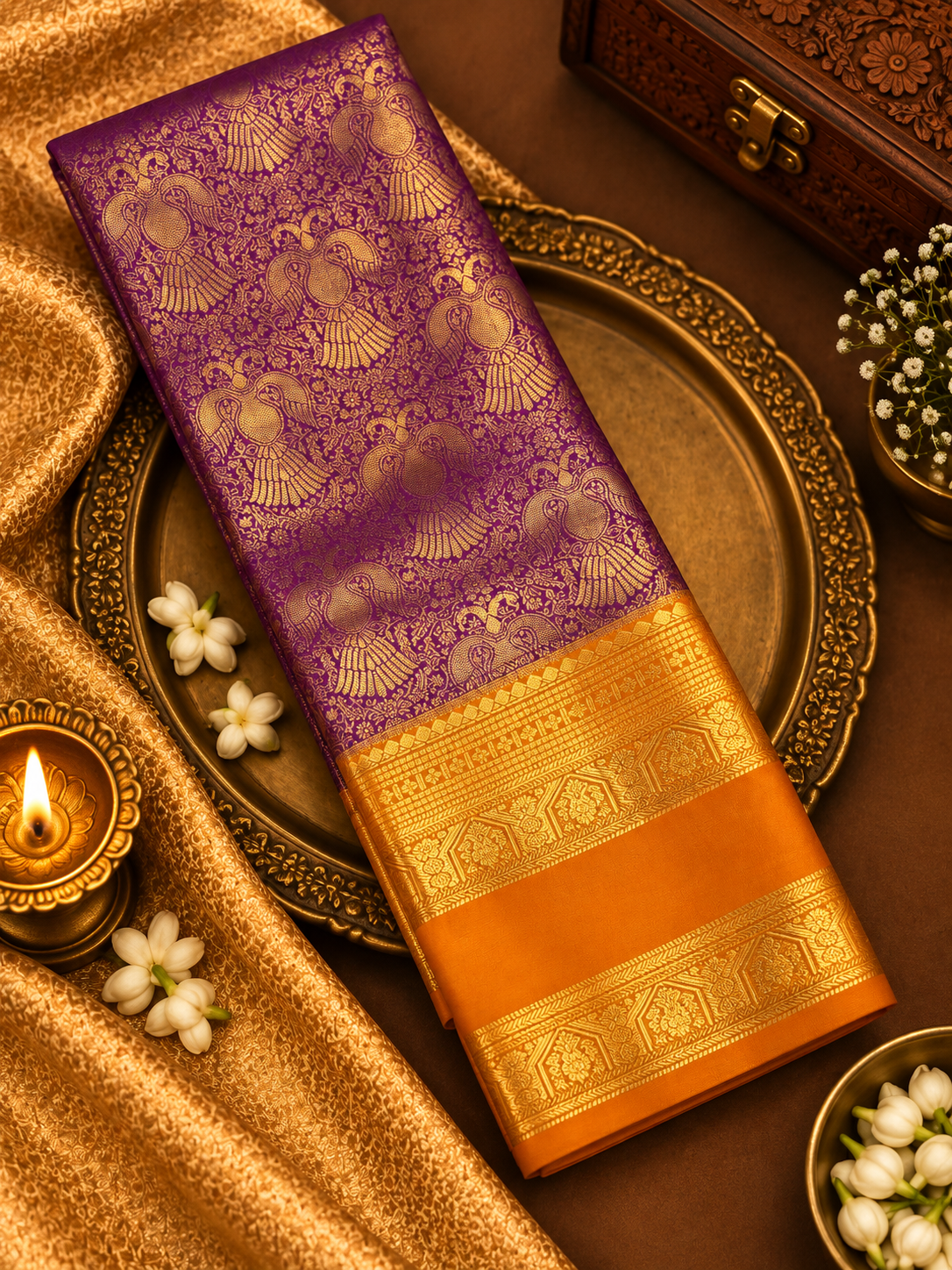 Premium Semi Kanjeevaram Silk Saree - 902211