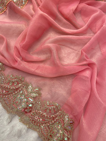 Designer cocktail saree