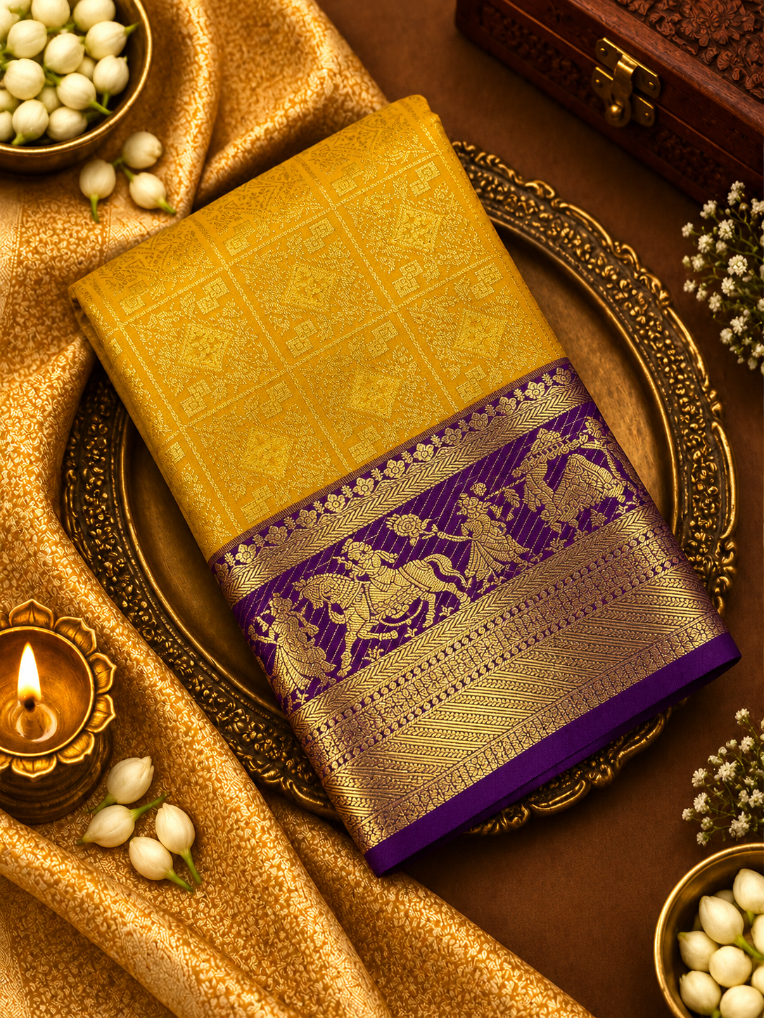 Premium Semi Kanjeevaram Silk Saree - 902211