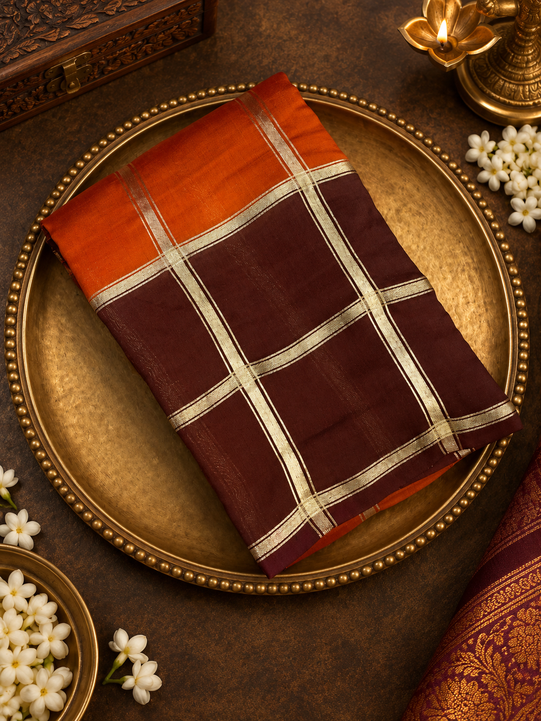 Premium Semi Chanderi Saree - 902285