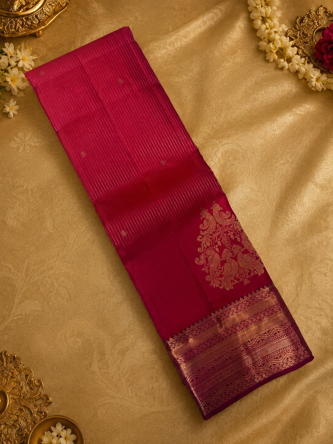 Pure Kanjeevaram Silk Saree- Silk mark certified