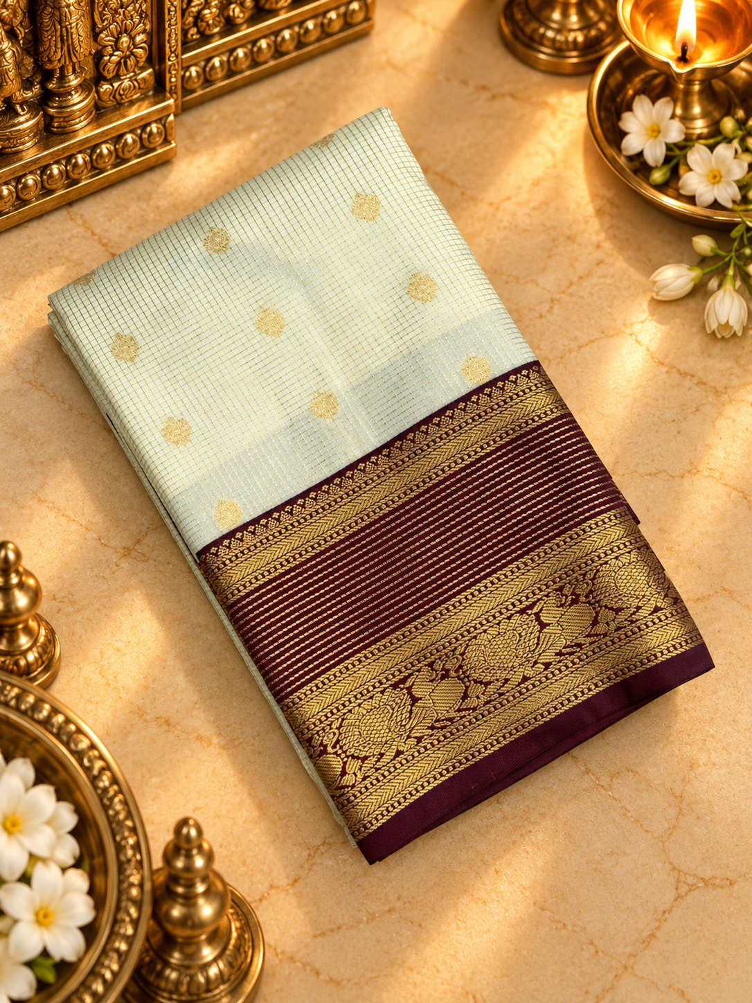 Premium Mini Kanchi Silk Saree- RF1362