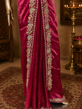 Premium Satin Crepe With Bandhini Border