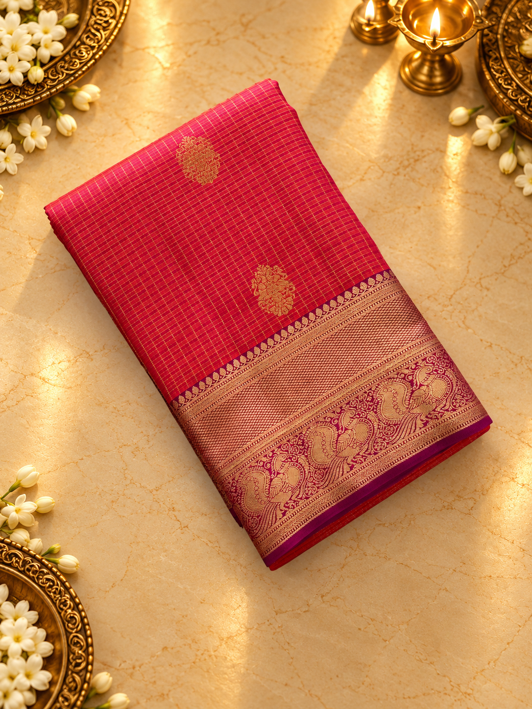 Pure Kanjeevaram silk saree- Silk mark certified- PS2502