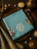 Premium Soft Tassar Saree With Embroidery