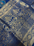 Premium Banarasi Crepe Kalamkari Saree