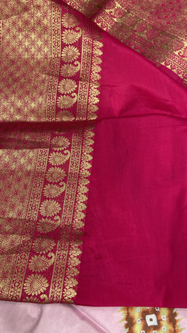 Premium Crepe Bandhini Saree