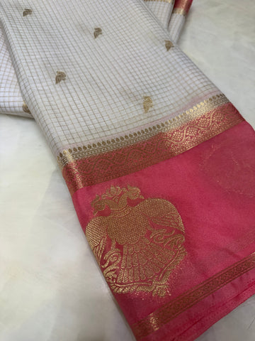 Premium Semi Crepe Mysore Silk Saree