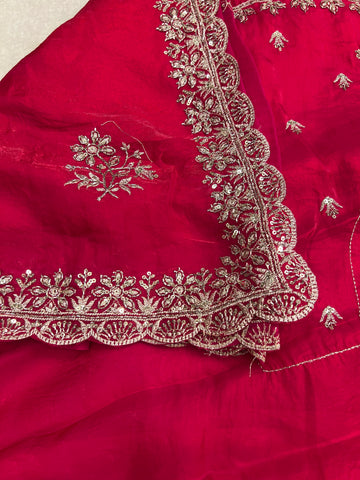 Chinnon Saree With Work
