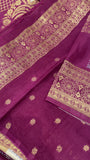 Pure Chinnon Silk Saree