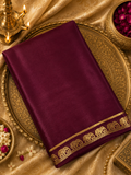Premium semi mysore crepe silk saree