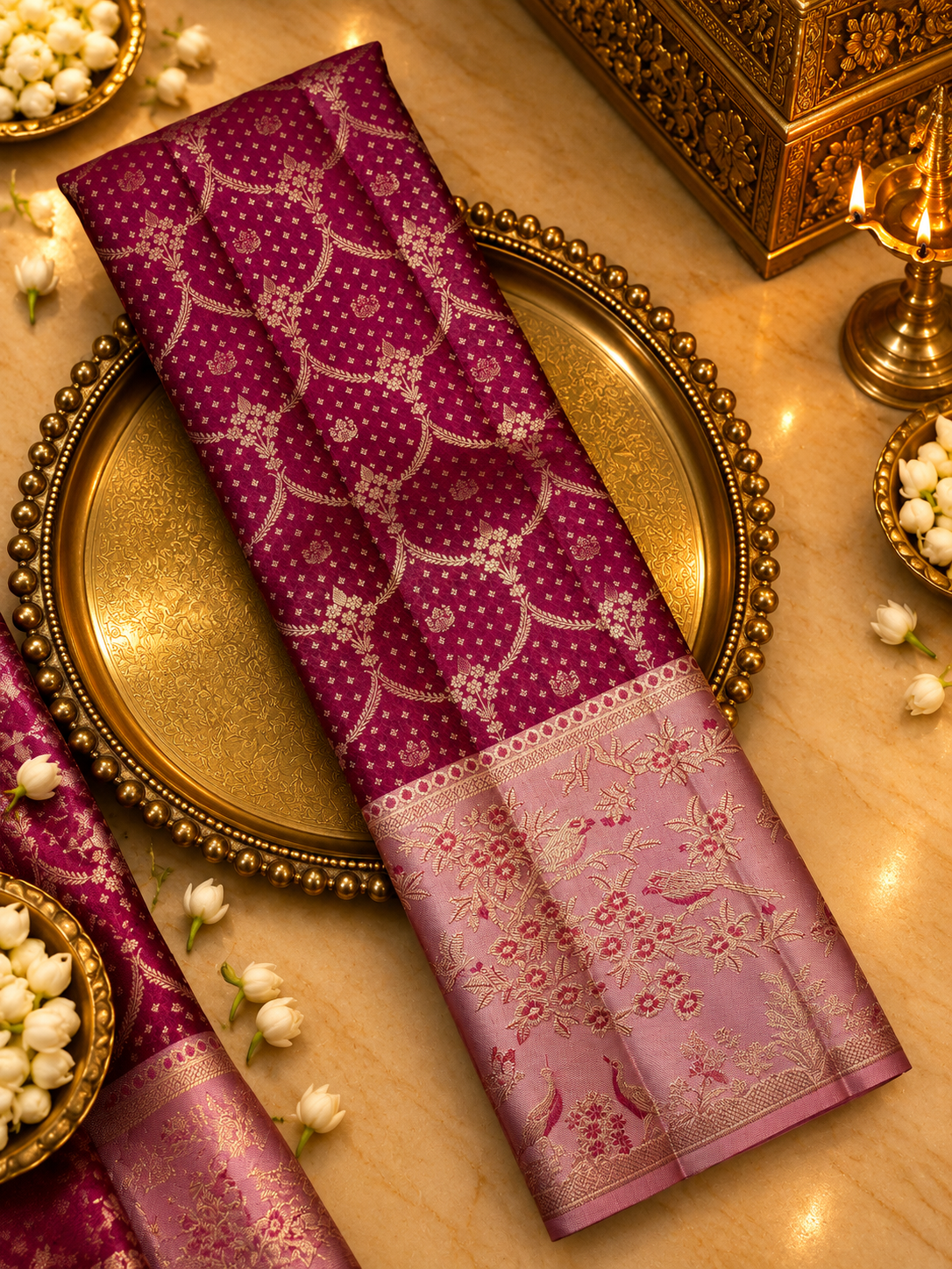Pure Kanjeevaram Silk Saree- Silk mark certified- PS2370