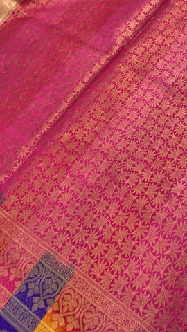 Premium mini Kanchi silk saree💙