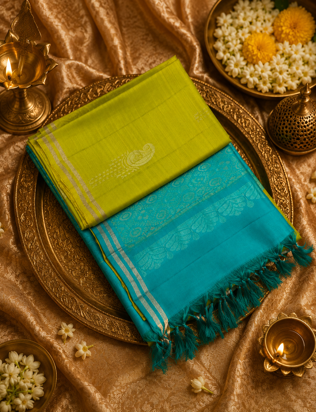 Pure Kanjeevaram Soft Silk Saree