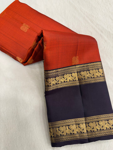 Pure handloom Kanjeevaram silk mark certified saree