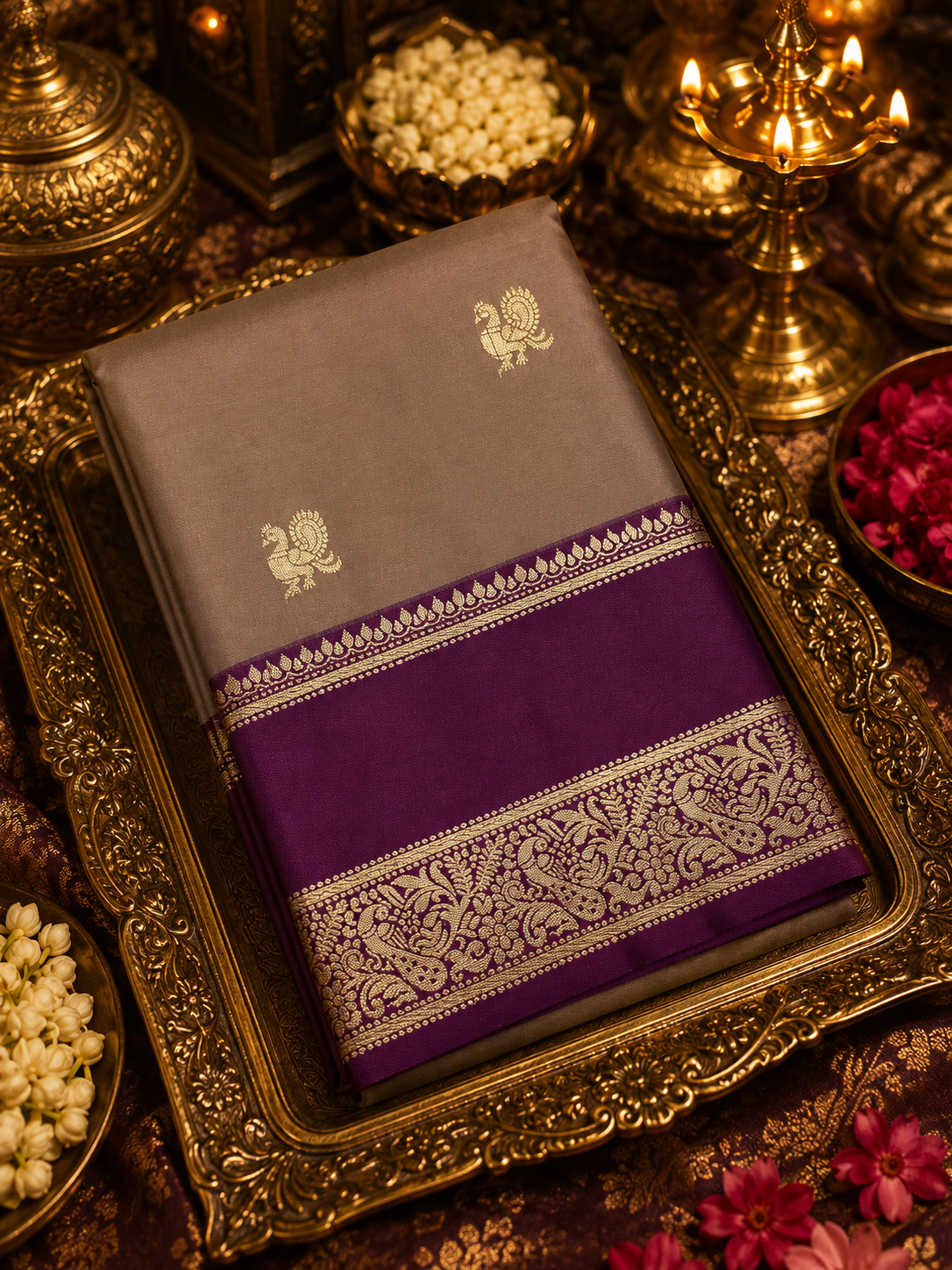 Premium Semi Kanjeevarams Silk Saree