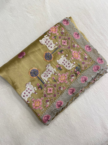 Premium Tissue Organza Saree