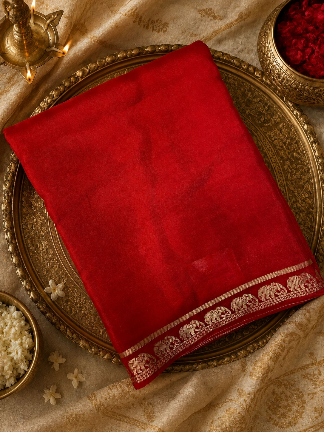 Premium semi mysore crepe silk saree ❤️