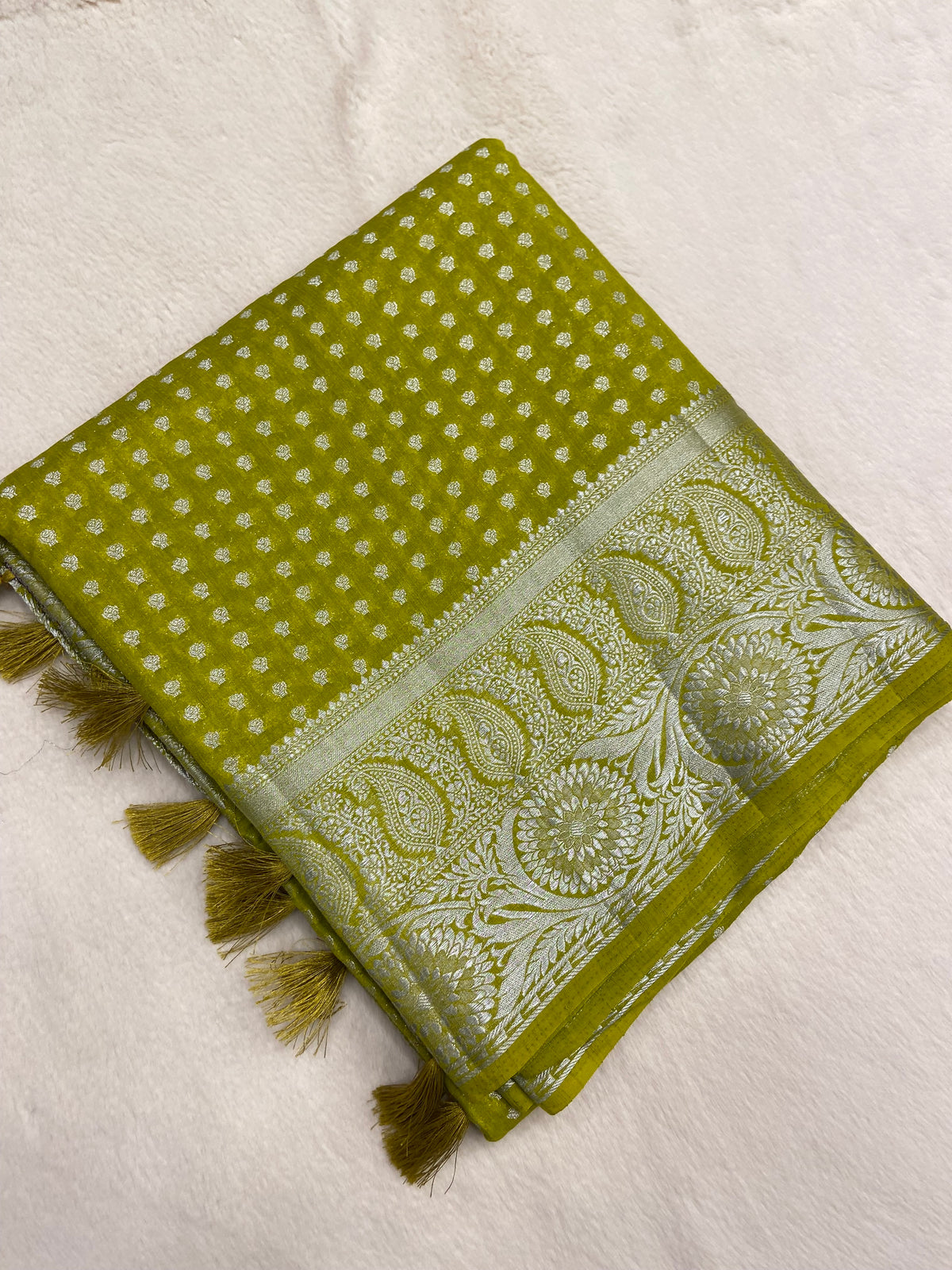 Butter Crepe Silk Saree