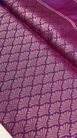 Half Mix Kanjeevaram Soft Silk Saree