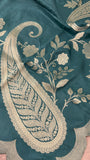 Premium Russian Silk Saree with Scalloped border