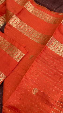 Premium Semi Chanderi Saree