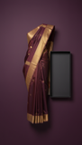 Sandalwood Blush Silk Saree with Minimal Zari Weave