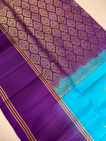Pure Zari handloom Kanjeevaram silk mark certified saree
