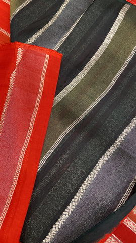 Pure Chinnon Saree💥