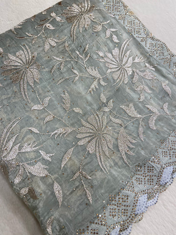 Pure Crush Organza Saree 💚