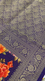Premium Russian Crepe Silk Saree - 902376