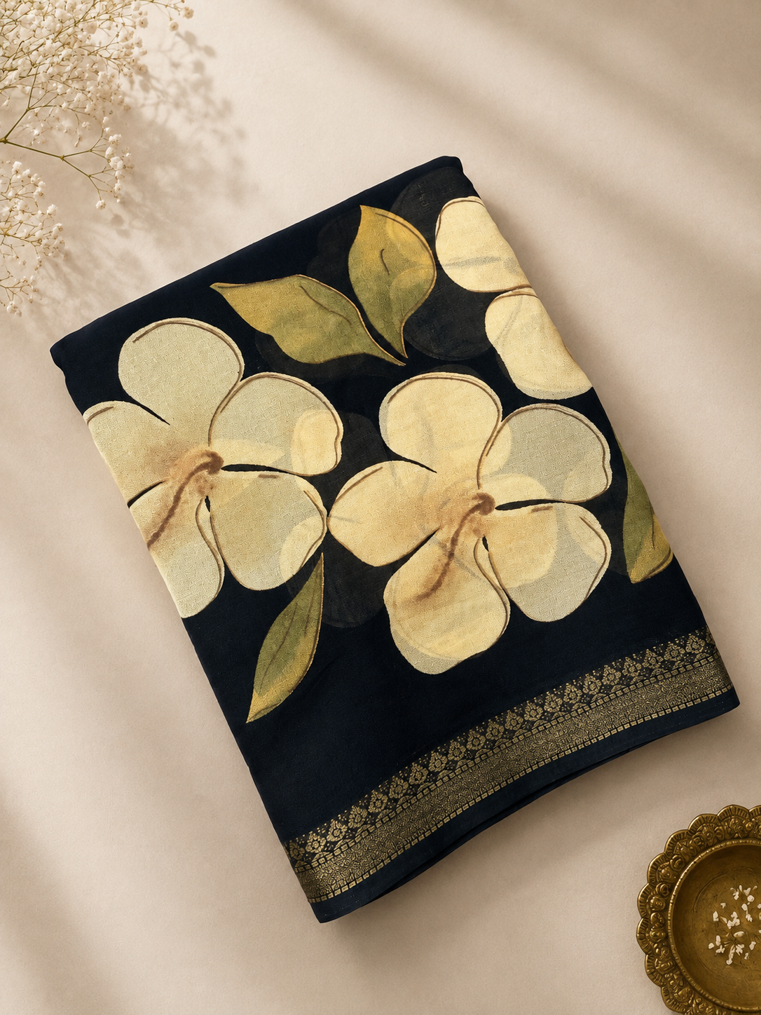 Premium Crepe Dola Silk Saree