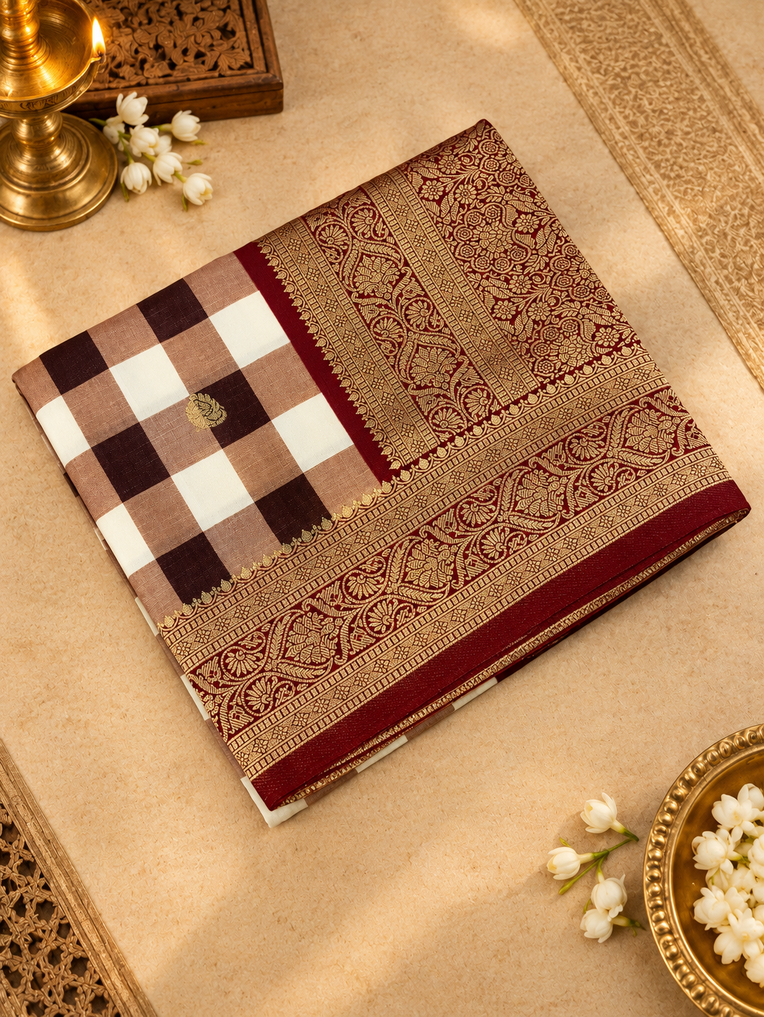 Premium Russian Crepe Silk Saree - 902376