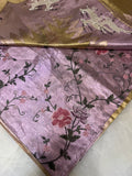 Pure tissue soft organza saree