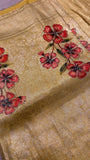 Tissue Bridal Semi Silk  Saree With Work - 902493