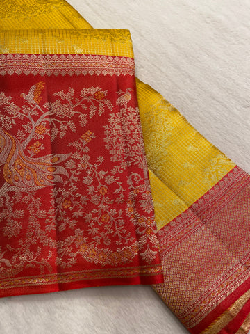 Pure Zari Handloom Kanjeevaram Silk Mark Certified Saree