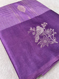 Premium Crepe Satin Silk Saree