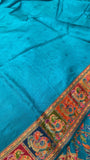 Premium Banarasi Crepe Kalamkari Saree