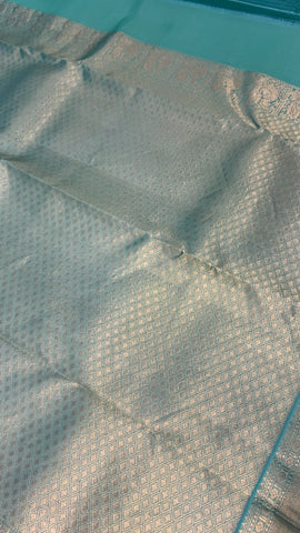 Half mix Kanjeevaram silk saree