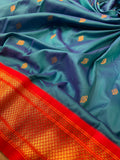 Premium Quality Semi Paithani Silk Saree - 902474