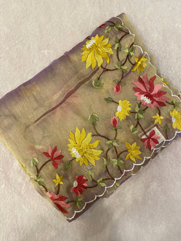 Premium tissue organza saree