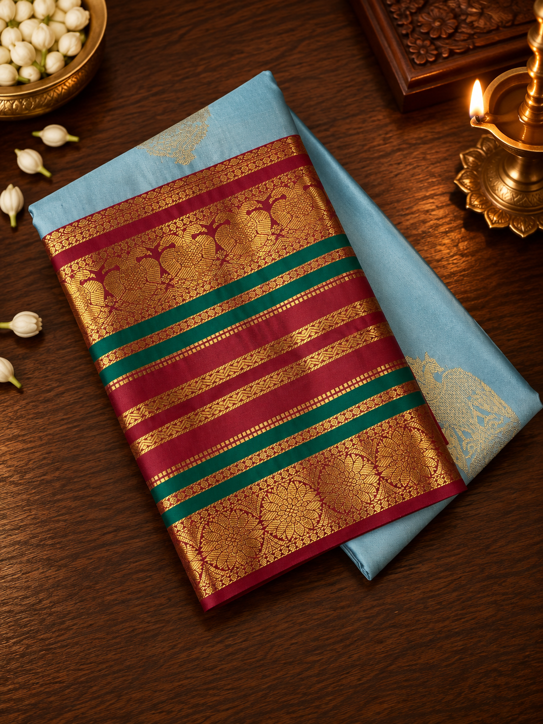 Premium Semi Kanchipuram Silk Saree