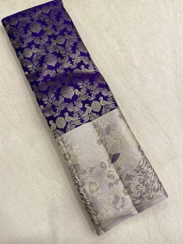 Pure Zari Handloom Kanjeevaram Silk Mark Certified Saree