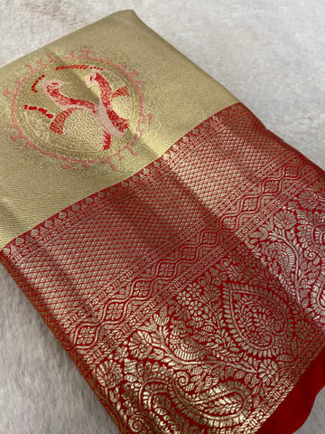 Bridal Semi Tissue Silk Saree