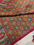 Premium Banarasi Crepe Kalamkari Saree
