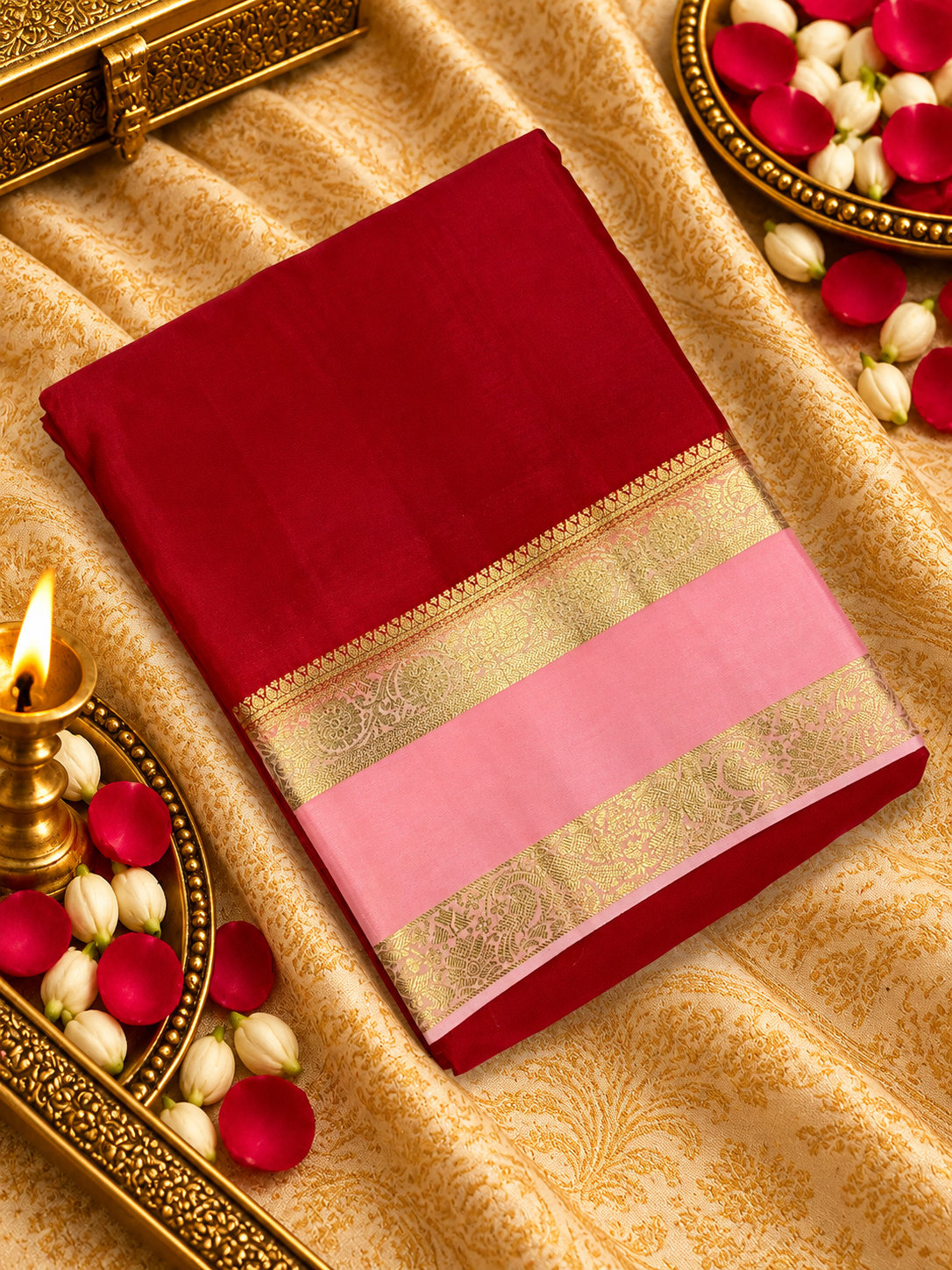 Pure Mix Crepe Mysore Silke Saree - 902772
