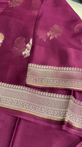 Pure Soft Manipuri Kota With Satin Border Saree